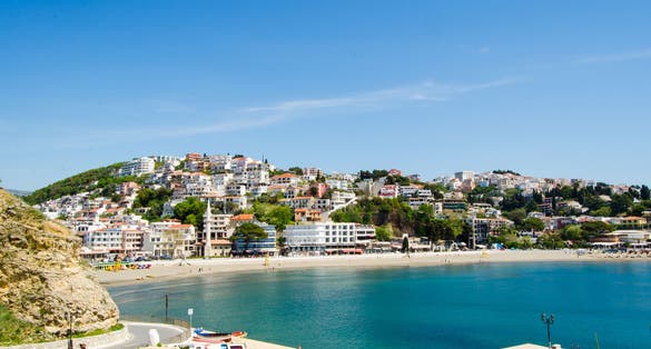 Amazing view on Ulcinj town in Montenegro.
