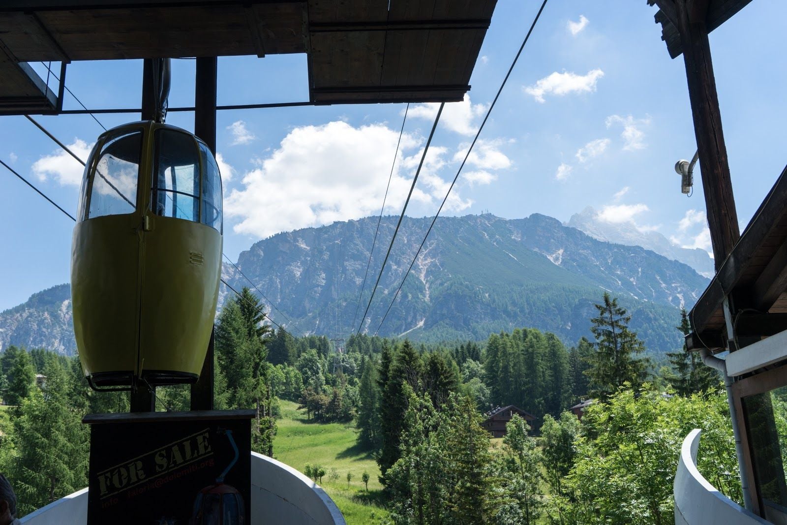 Faloria cable car, Cortina d'Ampezzo, Belluno, Veneto, Italy