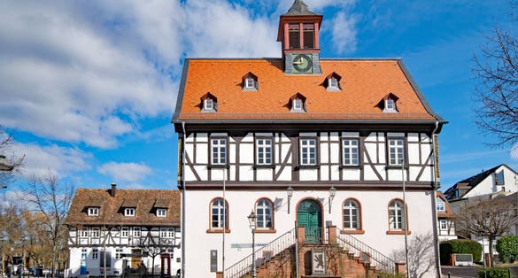 photo of  view  of At the old townhall of Bad Vilbel, Hesse, Germany.