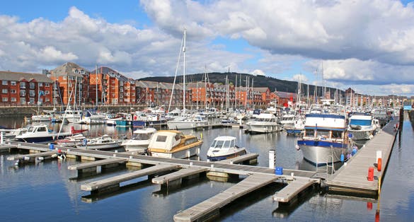 Photo of Swansea Marina, Wales.