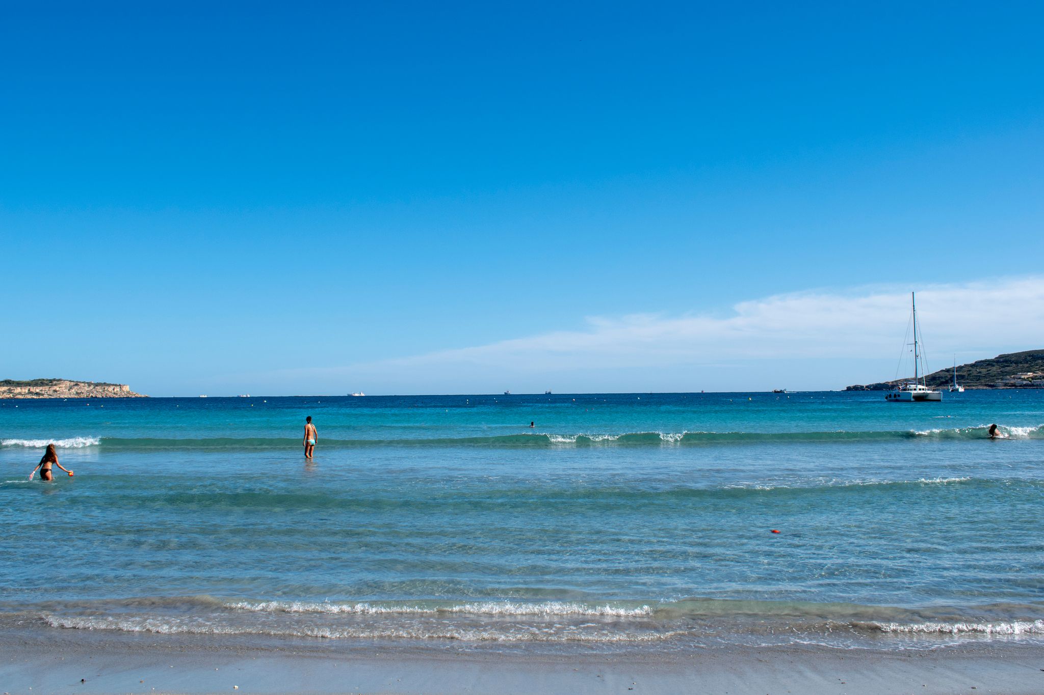 Malta mellieha beach ghadira bay ghadira beach.