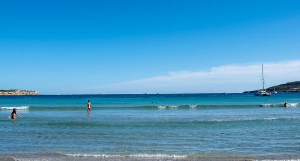 Malta mellieha beach ghadira bay ghadira beach.