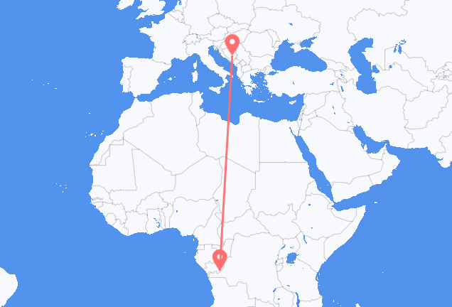 Kinshasa à Sarajevo