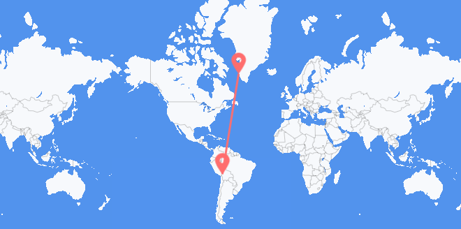 Bolivia a Groenlandia