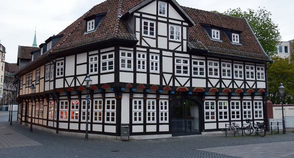 Photo of An antique house in the heart of the Atlstadt square of Braunschweig, Germany.