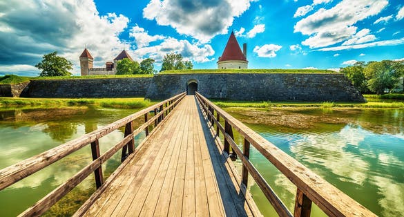 Photo of Kuressaare Episcopal Castle, Saaremaa Island, Estonia.