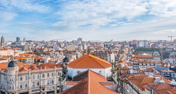 Photo of panorama of the beautiful city of Porto, Portugal.