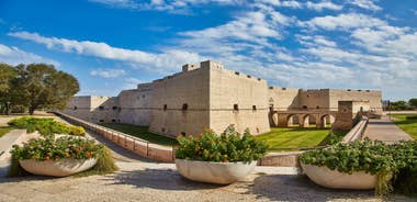 Photo of aerial panorama of Brindisi in the afternoon, Puglia, Barletta, Italy.