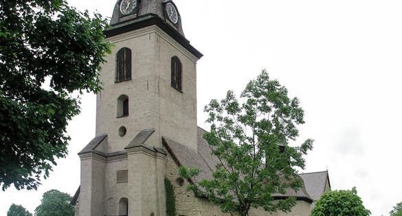photo of entrance of Vreta Abbey in Sweden.