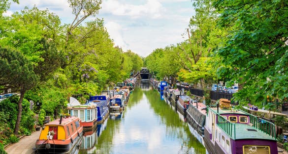 Photo of regent's canal, Little Venice in London, UK.