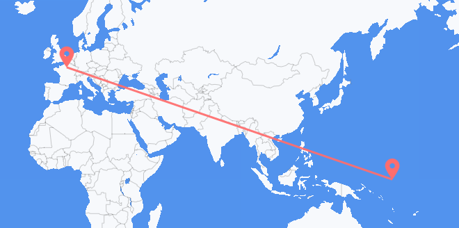 frá Naúrú til Frakklands