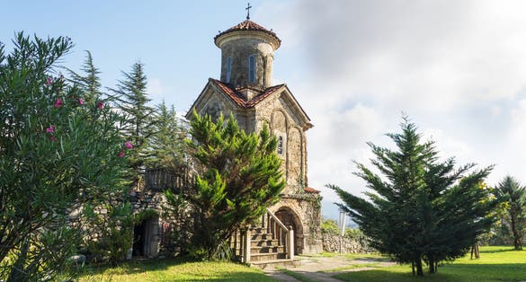 Photo of Martvili monastery of Chkondidi, Georgia.