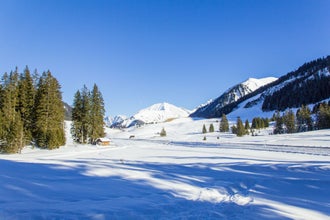 photo of view of Ski holidays in winter paradise in Berwang in Austria.