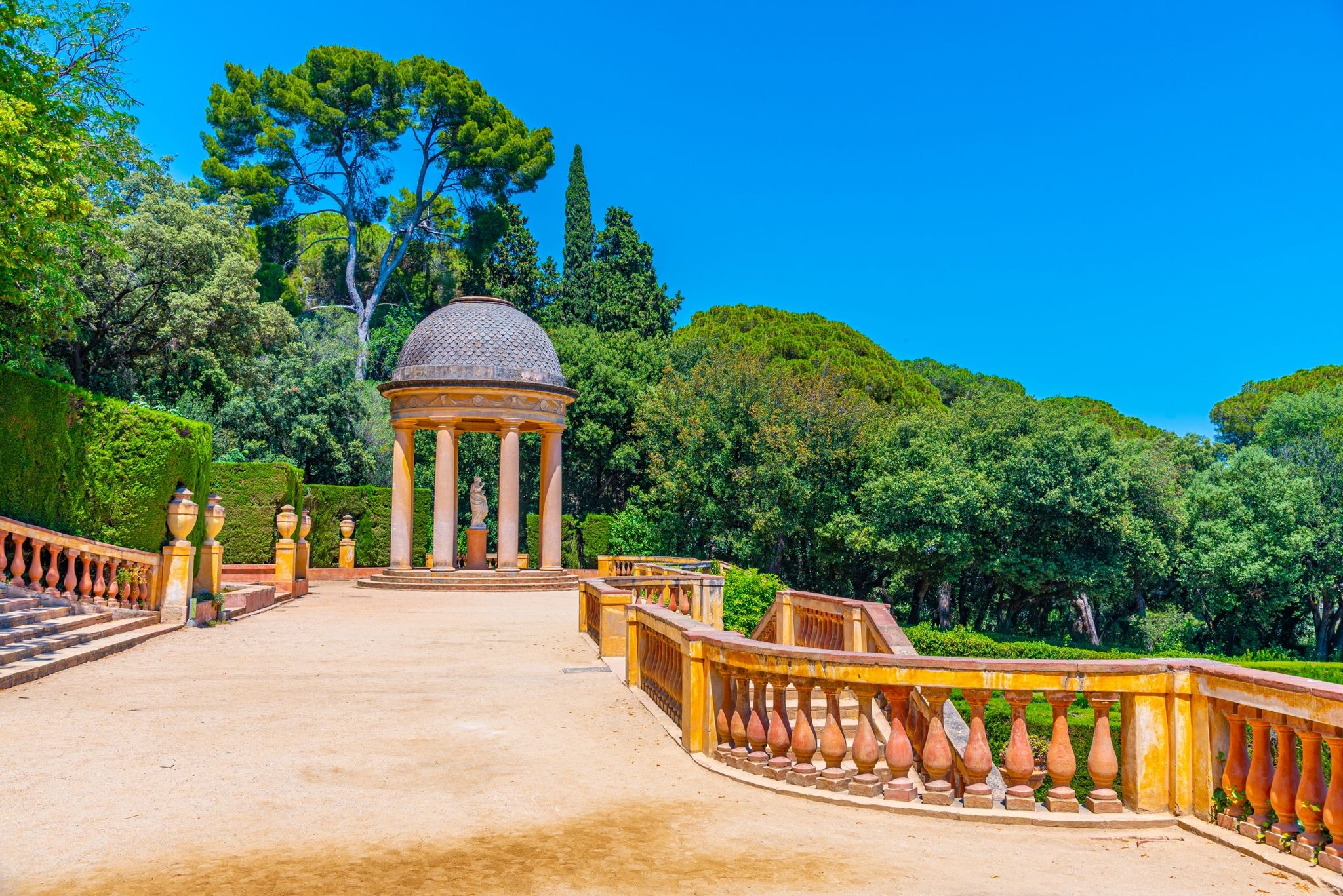 Photo of Parc del Laberint d'Horta in Barcelona, Spain.