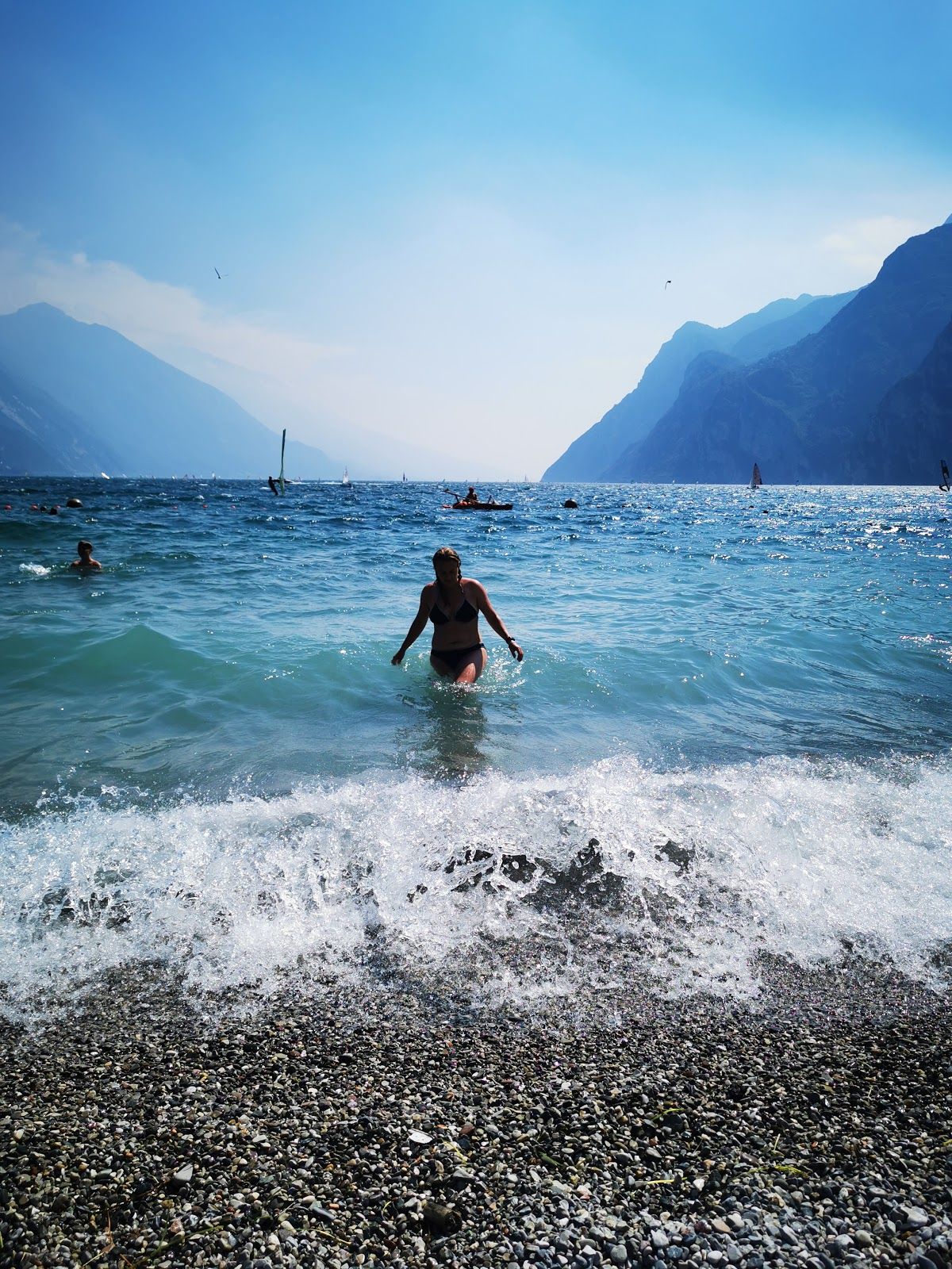 Pini Beach, Riva del Garda, Comunità Alto Garda e Ledro, Provincia di Trento, Trentino-Alto Adige/Südtirol, Italy
