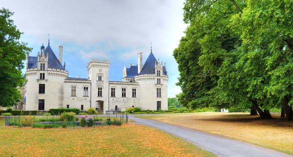 photo of Breze Chateau at beautiful morning in Brézé, Loire Valley, France.