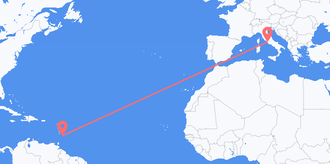 巴巴多斯 前往意大利