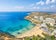 Photo of aerial view of beautiful landscape with Golden bay beach, Malta.