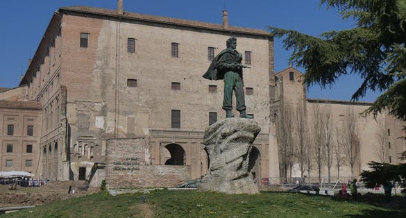 photo of Pillotta Palace in Parma. Pillotta Palace was designed by the architect Moschino for the Duke Farnese in order to hold all the Court's services. Nowadays it houses the National Gallery and the .