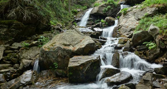 photo of view of "Skakavitsa Waterfall" in Bulgaria Mountain, Kyustendil, Bulgaria.