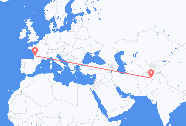 Kabul to Bordeaux