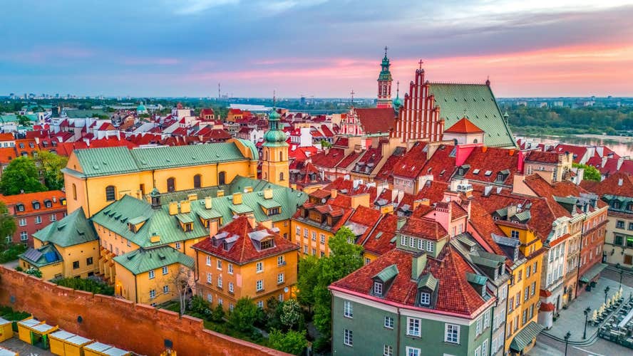 aerial view over the castle square in warsaw.jpg