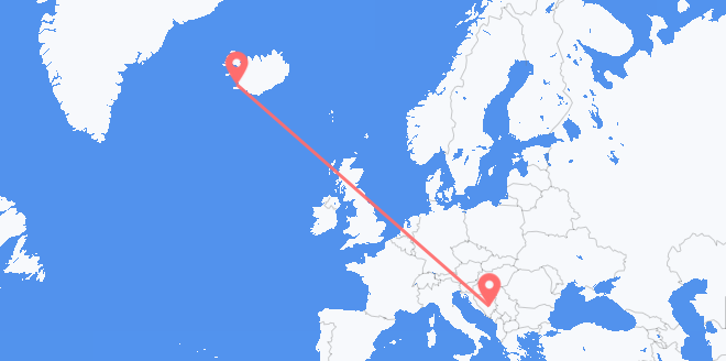 frá Íslandi til Bosníu og Hersegóvínu