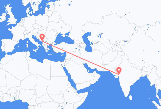 アーメダバード ポドゴリツァへ