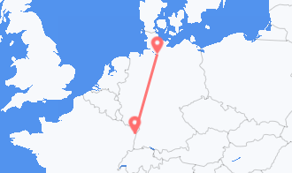 Train tickets from Strasbourg to Hamburg