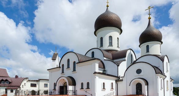 The church in honor of the Protection of the Mother of God and in the name of Saint Nicholas (Pokrovo Nicholas Church), Klaipeda, Lithuania
