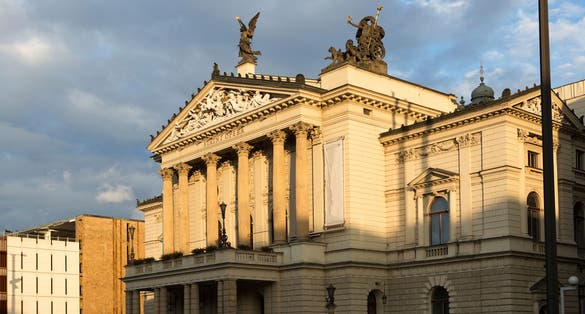 Photo of Statni Opera (State Opera House) in Prague, Czech Republic.