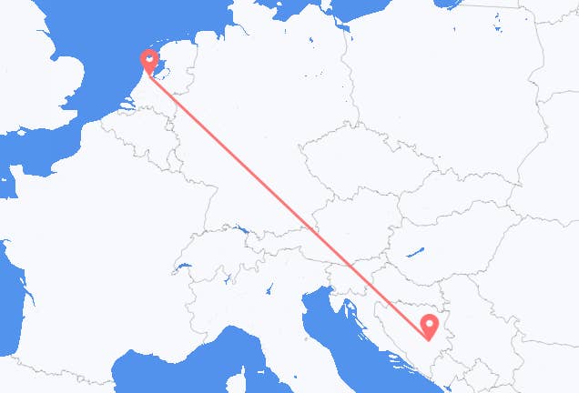 Amsterdam to Sarajevo