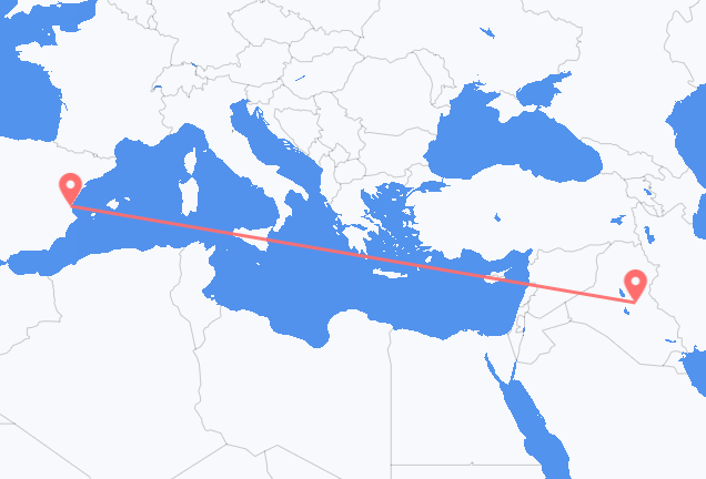 Baghdad to Valencia