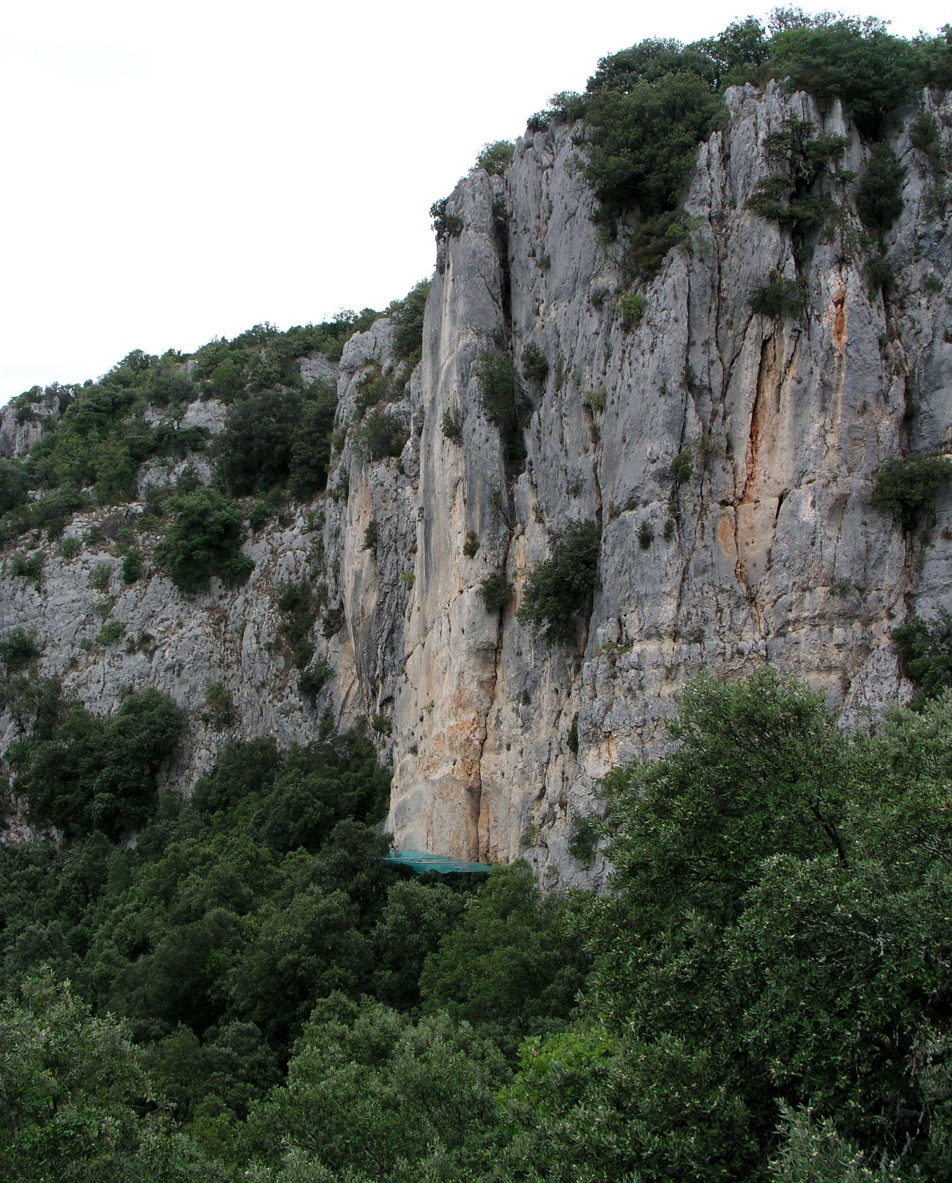 Abraham's Rock which dominates the prehistoric entrance to Chauvet Cave.