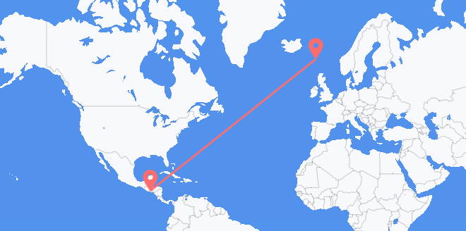 El Salvador a Islas Feroe