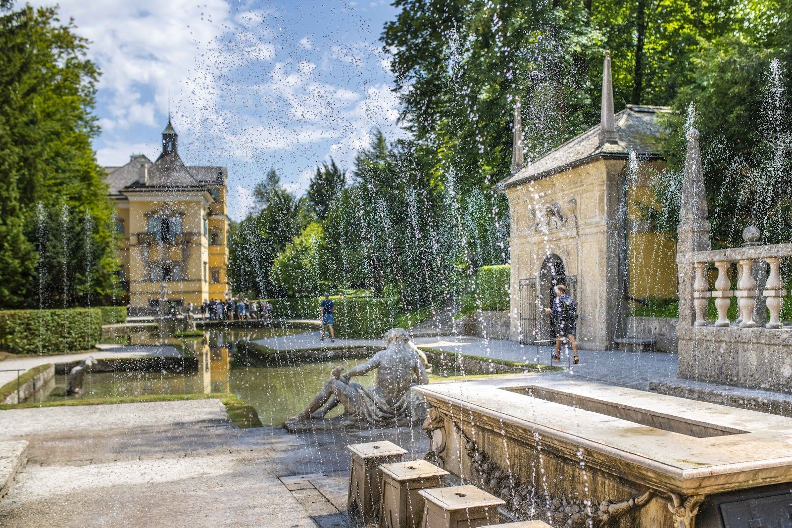 Hellbrunner Wasserspiele, Hellbrunn, Salzburg, Austria