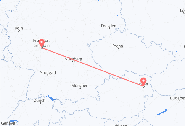 Франкфурт-на-Майне в Вену