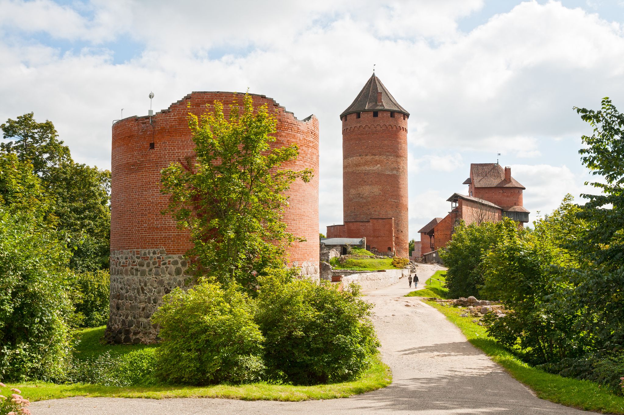 photo of the road to old turaida castle. Sigulda, Latvia.