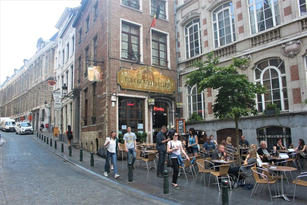photo of view of Poechenellekelder,Brussels Belgium.