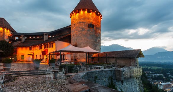 Bled Castle (Blejski grad) in Bled. Slovenia