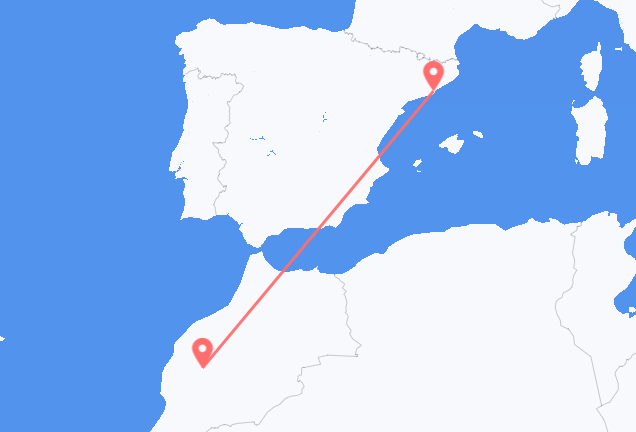 Marrakesh to Barcelona