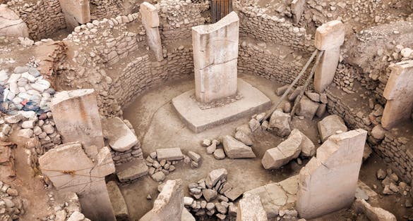 Ancient Site of Gobekli Tepe in SanliUrfa, Turkey (Göbeklitepe The Oldest Temple of the World). Gobekli Tepe is a UNESCO World Heritage site.
