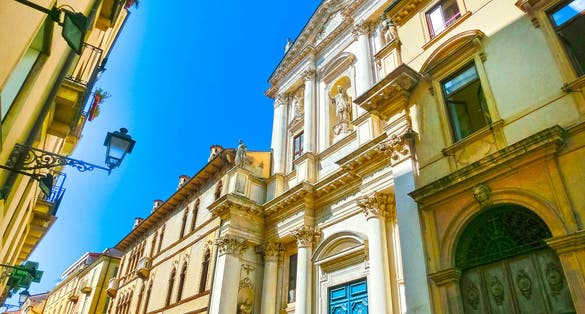 photo of The view of famous Basilica at Piazza Dei Signori in Vicenza, Veneto, Italy