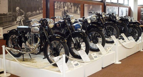 Photo of the National Motorcycle Museum occupies an 8-acre (32,000 m2) site in Bickenhill, Solihull, England and holds the world's largest collection of British motorcycles. In addition to over 850 motorcycles.