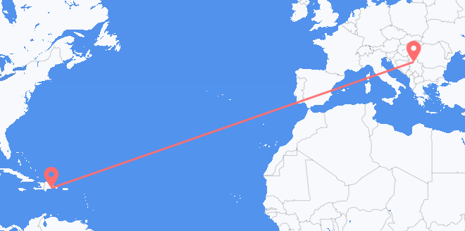 la República Dominicana a Serbia