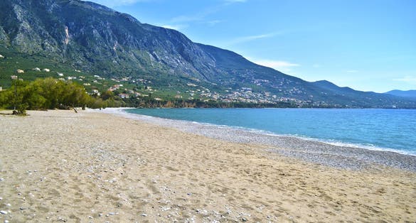 Photo of Verga beach at Kalamata Messinia, Peloponnese ,Greece.