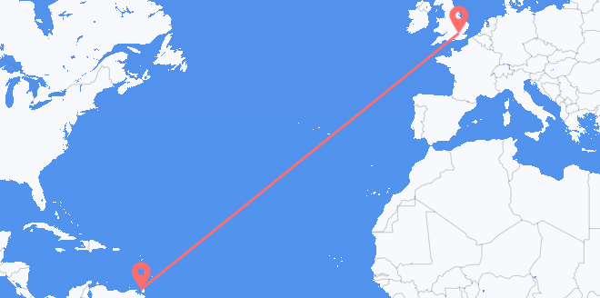 Trinidad & Tobago to the United Kingdom