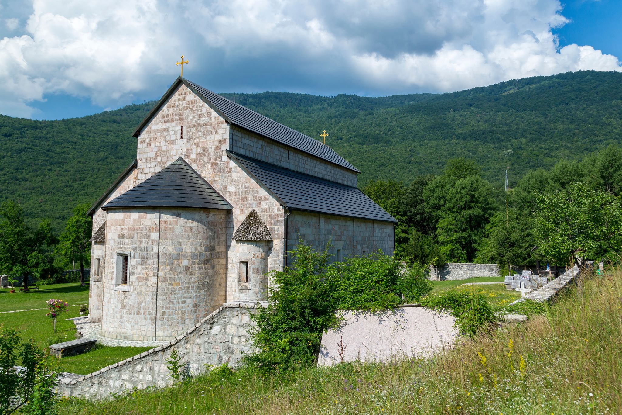 Piva Monastery, Orthodox monastery in Piva, Montenegro.