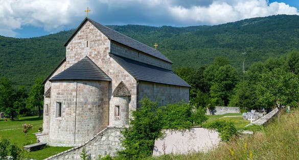 Piva Monastery, Orthodox monastery in Piva, Montenegro.
