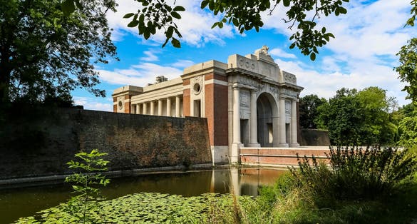 photo of Menin Gate in Ypres, Belgium.